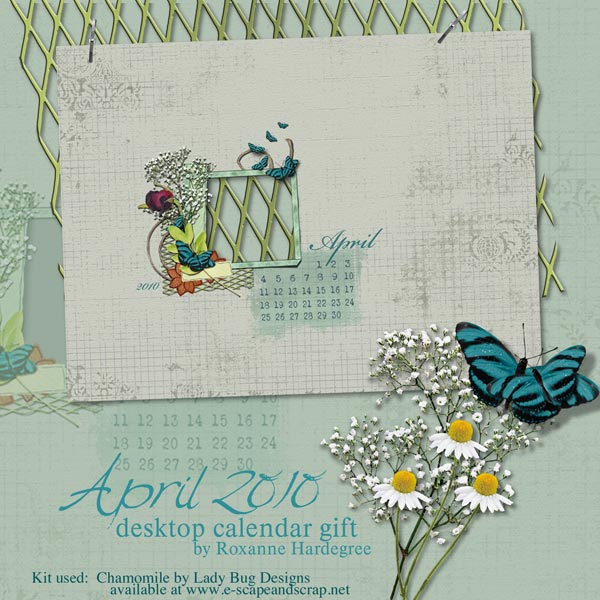 april 2010 calendar. April 2010 Desktop Calendar